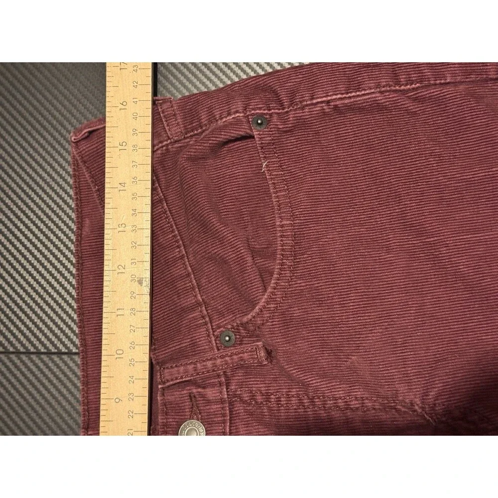 Levi’s 514 Straight Leg Burgundy Maroon Wine Pants Men’s 32x32 Formal Cotton